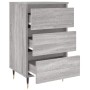 Mesita de noche 2 uds madera ingeniería gris Sonoma 40x35x69 cm de , Mesitas de noche - Ref: Foro24-826921, Precio: 103,81 €,...