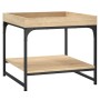 Mesa de centro madera ingeniería roble Sonoma 49,5x49,5x45 cm de , Mesas de centro - Ref: Foro24-832809, Precio: 35,21 €, Des...