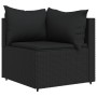 Set de muebles de jardín 3 pzas y cojines ratán sintético negro de , Sofás de exterior - Ref: Foro24-319779, Precio: 217,63 €...
