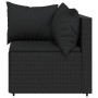 Set de muebles de jardín 3 pzas y cojines ratán sintético negro de , Sofás de exterior - Ref: Foro24-319779, Precio: 217,63 €...