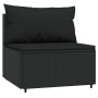 Set de muebles de jardín 3 pzas y cojines ratán sintético negro de , Sofás de exterior - Ref: Foro24-319787, Precio: 204,16 €...