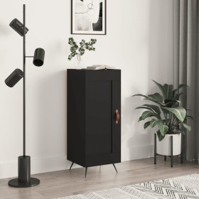 Aparador de madera contrachapada negro 34,5x34x90 cm de , Aparadores - Ref: Foro24-830413, Precio: 65,17 €, Descuento: %