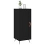 Aparador de madera contrachapada negro 34,5x34x90 cm de , Aparadores - Ref: Foro24-830413, Precio: 65,17 €, Descuento: %