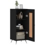 Aparador de madera contrachapada negro 34,5x34x90 cm de , Aparadores - Ref: Foro24-830413, Precio: 65,17 €, Descuento: %