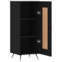 Aparador de madera contrachapada negro 34,5x34x90 cm de , Aparadores - Ref: Foro24-830413, Precio: 65,17 €, Descuento: %