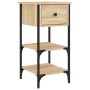 Mesitas noche 2 uds madera ingeniería roble Sonoma 34x36x70 cm de , Mesitas de noche - Ref: Foro24-825976, Precio: 79,68 €, D...