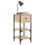 Mesitas noche 2 uds madera ingeniería roble Sonoma 34x36x70 cm de , Mesitas de noche - Ref: Foro24-825976, Precio: 79,68 €, D...