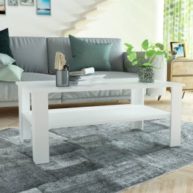 Mesa de centro madera de ingeniería blanco 100x59x42 cm de , Mesas de centro - Ref: Foro24-244857, Precio: 65,46 €, Descuento: %
