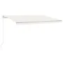 Toldo retráctil manual crema 450x300 cm de vidaXL, Toldos - Ref: Foro24-3068917, Precio: 390,61 €, Descuento: %