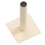 Poste rascador para gatos crema 22x22 x45 cm de , Mobiliario para gatos - Ref: Foro24-171675, Precio: 22,49 €, Descuento: %