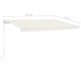 Toldo retráctil manual crema 450x300 cm de vidaXL, Toldos - Ref: Foro24-3068917, Precio: 417,20 €, Descuento: %