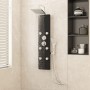 Panel ducha de vidrio 25x47,5x130 cm negro de , Boquillas de chorro para bañeras y duchas - Ref: Foro24-151420, Precio: 204,3...