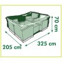 Nature Cubierta de muebles de jardín mesa baja y sillas 325x205x70 cm de , Fundas para muebles de jardín - Ref: Foro24-419745...