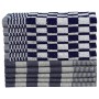 Juego de paños 50 unidades algodón azul y blanco de , Toallas - Ref: Foro24-136290, Precio: 86,78 €, Descuento: %