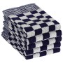 Juego de paños 50 unidades algodón azul y blanco de , Toallas - Ref: Foro24-136290, Precio: 86,78 €, Descuento: %