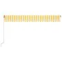 Toldo retráctil manual amarillo y blanco 500x300 cm de vidaXL, Toldos - Ref: Foro24-3068938, Precio: 406,10 €, Descuento: %
