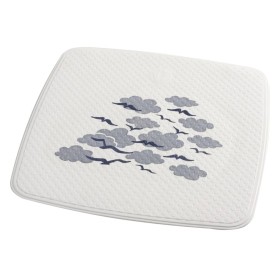 RIDDER Alfombrilla de ducha Helgoland blanco y azul 54x54 cm de , Alfombras y esterillas de baño - Ref: Foro24-445029, Precio...