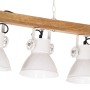 Lámpara de techo industrial madera de mango blanco E27 de , Lámparas - Ref: Foro24-320524, Precio: 59,45 €, Descuento: %