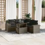 Set de muebles de jardín 6 pzas y cojines ratán sintético gris en Conjuntos de jardín | Comprar online en Foru.es