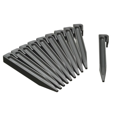 Natura Anclajes de jardín pequeños 10 unidades gris de , Ribetes y bordes para jardín - Ref: Foro24-428502, Precio: 15,38 €, ...
