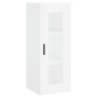 Aparador alto madera contrachapada blanco 34,5x34x180 cm de , Aparadores - Ref: Foro24-3199313, Precio: 112,52 €, Descuento: %