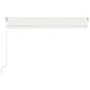 Toldo manual retráctil con LED color crema 400x350 cm de vidaXL, Toldos - Ref: Foro24-3068982, Precio: 374,94 €, Descuento: %