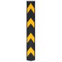 Protectores de esquina reflectantes 10 unidades goma 80 cm de , Señales de estacionamiento y vados - Ref: Foro24-142840, Prec...