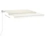 Toldo manual retráctil con LED color crema 400x350 cm de vidaXL, Toldos - Ref: Foro24-3068982, Precio: 374,94 €, Descuento: %