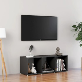 Mueble para TV madera contrachapada gris 107x35x37 cm de , Muebles TV - Ref: Foro24-805536, Precio: 48,78 €, Descuento: %