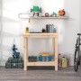 Banco de trabajo de madera maciza de pino 80x50x80 cm de , Mesas de trabajo - Ref: Foro24-822496, Precio: 75,21 €, Descuento: %