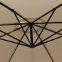 Sombrilla voladiza con poste de aluminio gris taupe 350 cm de , Sombrillas - Ref: Foro24-44506, Precio: 119,98 €, Descuento: %