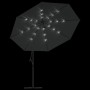 Sombrilla voladiza luces LED y poste de metal antracita 350 cm de , Sombrillas - Ref: Foro24-44525, Precio: 135,77 €, Descuen...
