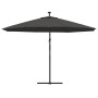 Sombrilla voladiza luces LED y poste de metal antracita 350 cm de , Sombrillas - Ref: Foro24-44525, Precio: 135,77 €, Descuen...