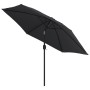 Sombrilla de jardín con palo de metal negro 300 cm de , Sombrillas - Ref: Foro24-47126, Precio: 68,81 €, Descuento: %