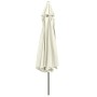 Sombrilla de jardín con palo de metal blanco arena 390 cm de , Sombrillas - Ref: Foro24-47378, Precio: 83,26 €, Descuento: %