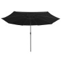Sombrilla de jardín con palo de metal negra 390 cm de , Sombrillas - Ref: Foro24-47384, Precio: 82,56 €, Descuento: %