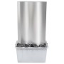 Fuente de jardín de acero inoxidable plateado 60,2x37x122,1 cm de , Fuentes y cascadas - Ref: Foro24-48095, Precio: 539,84 €,...