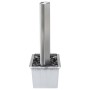 Fuente de jardín de acero inoxidable plateado 60,2x37x122,1 cm de , Fuentes y cascadas - Ref: Foro24-48095, Precio: 539,84 €,...