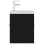 Mueble con lavabo madera de ingeniería negro de vidaXL, Tocadores de baño - Ref: Foro24-3071262, Precio: 158,10 €, Descuento: %