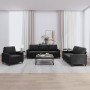 Juego de sofás con cojines 3 piezas terciopelo negro de , Sofás - Ref: Foro24-3201481, Precio: 649,48 €, Descuento: %