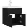 Mueble con lavabo madera de ingeniería negro de vidaXL, Tocadores de baño - Ref: Foro24-3071262, Precio: 158,10 €, Descuento: %