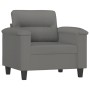 Juego de sofás con cojines 4 piezas tela microfibra gris oscuro de , Sofás - Ref: Foro24-3202310, Precio: 840,04 €, Descuento: %