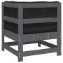 Sofá esquinero con cojines madera maciza de pino gris de , Sofás modulares de exterior - Ref: Foro24-825543, Precio: 128,38 €...