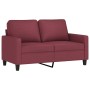 Juego de sofás con cojines 3 piezas tela rojo tinto de , Sofás - Ref: Foro24-3201474, Precio: 477,67 €, Descuento: %