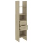 Estantería madera contrachapada color roble Sonoma 40x35x180 cm de , Librerías y estanterías - Ref: Foro24-803419, Precio: 71...