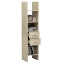 Estantería madera contrachapada color roble Sonoma 40x35x180 cm de , Librerías y estanterías - Ref: Foro24-803419, Precio: 71...