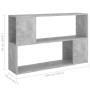 Librería de madera contrachapada gris hormigón 100x24x63 cm de , Librerías y estanterías - Ref: Foro24-809174, Precio: 48,27 ...