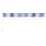 Toldo retráctil manual azul y blanco 600x350 cm de vidaXL, Toldos - Ref: Foro24-3069036, Precio: 551,17 €, Descuento: %