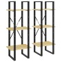 Estantería alta madera maciza de pino 40x30x210 cm de , Librerías y estanterías - Ref: Foro24-806502, Precio: 106,71 €, Descu...