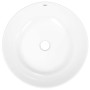 Lavabo redondo cerámica blanco 44x17 cm de , Lavabos - Ref: Foro24-153342, Precio: 79,48 €, Descuento: %